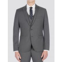 Smoked Grey Broken Check Suit Jacket 38R Grey