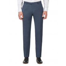 Blue Textured Tonic Camden Fit Trouser 34R Blue