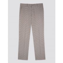 Red Black Puppytooth Slim Fit Trouser 28R Red