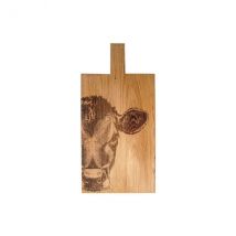 Planche de service Selbrae House en chêne 50x25x2cm gravure vache - Couteaux du Chef - Couteaux du Chef