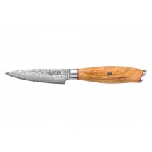 Couteau modèle office Wusaki Fujiko 9cm manche en olivier - Couteaux du Chef - Couteaux du Chef