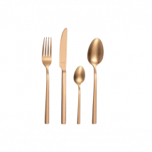 Ménagère 16 pièces Square PVD Amefa coloris cuivre - Couteaux du Chef - Couteaux du Chef