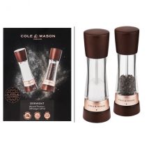 Coffret Derwent moulins sel et poivre 19cm châtaignier gold rose Cole & Mason - Couteaux du Chef - Couteaux du Chef