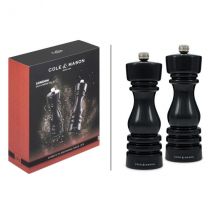 Coffret duo de moulins Cole & Mason London noir 18cm - Couteaux du Chef - Couteaux du Chef