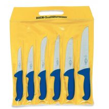 Pochette de 6 couteaux de boucher DICK ERGOGRIP acier NSF - Couteaux du Chef - Couteaux du Chef