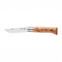 Couteau pliant Opinel n°08 Tradition Gravures Sport Velo - Couteaux du Chef - Couteaux du Chef