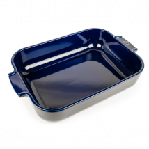 Plat four céramique rectangle bleu Appolia Peugeot - Couteaux du Chef - Couteaux du Chef