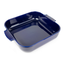 Plat four céramique carré bleu modèle Appolia Peugeot - Couteaux du Chef - Couteaux du Chef