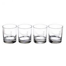 Coffret 4 verres à whisky Selbrae House motif faisan - Couteaux du Chef - Couteaux du Chef