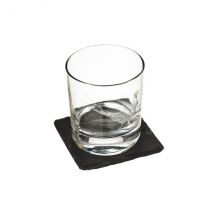 Verre à whisky Selbrae House avec dessous de verre - Motif faisan - Couteaux du Chef - Couteaux du Chef