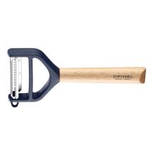 Éplucheur Opinel T-Duo double lames manche en hêtre bleu - Couteaux du Chef - Couteaux du Chef
