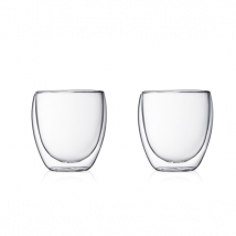 Lot de 2 verres à café double paroi Bodum Pavina 25cl - Couteaux du Chef - Couteaux du Chef