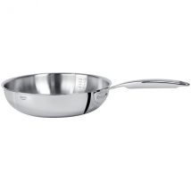 Poêle sautoir acier inox 18/10 5 plis Castel'Pro Cristel - Couteaux du Chef - Couteaux du Chef