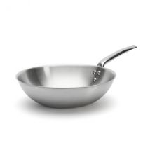 Wok en inox 18/10 De Buyer Alchimy multicouches 3 plis - Couteaux du Chef - Couteaux du Chef