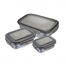 Ensemble 3 boîtes de conservation modèle Preppo Gefu - Couteaux du Chef - Couteaux du Chef