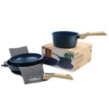 L'incroyable Kit 2 poêles et 1 casserole antiadhésives Cookut - Couteaux du Chef - Couteaux du Chef