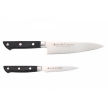 Coffret 2 couteaux office + chef inox et ABS Satake Cutlery - Couteaux du Chef - Couteaux du Chef