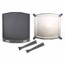 Poêle à griller double face Ooni en fonte + support - Couteaux du Chef - Couteaux du Chef
