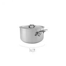 Cocotte avec couvercle inox Mauviel M'Urban3 - Couteaux du Chef - Couteaux du Chef