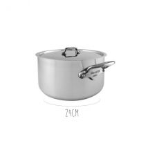 Cocotte avec couvercle inox Mauviel M'Urban3 - Couteaux du Chef - Couteaux du Chef