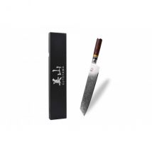 Couteau kiritsuke Kutoyama 24cm lame damas et manche pakka rainbow - Couteaux du Chef - Couteaux du Chef