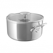 Cocotte tous feux avec couvercle en verre série M'Urban4 Mauviel - Couteaux du Chef - Couteaux du Chef