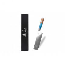 Couteau nakiri Kutoyama 17cm lame damas Azur - Couteaux du Chef - Couteaux du Chef