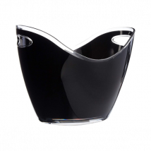 Seau à boissons en acrylique noir Barcraft - Couteaux du Chef - Couteaux du Chef