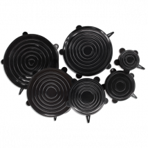 Ensemble 6 couvercles en silicone modèle Flexifresh Gefu - Couteaux du Chef - Couteaux du Chef