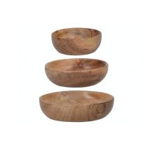 Lot de 3 bols en bois d'acacia Artesà - Couteaux du Chef