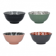 Set 4 bols céramique 15cm Designed For Life KitchenCraft - Couteaux du Chef - Couteaux du Chef