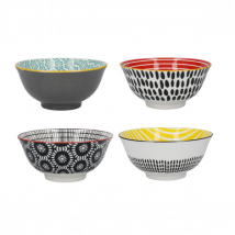 Lot 4 bols céramique "Monochrome" 15cm KitchenCraft - Couteaux du Chef - Couteaux du Chef