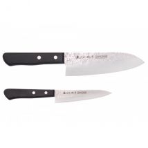 Coffret de couteaux japonais Satake Cutlery nashiji santoku + office - Couteaux du Chef - Couteaux du Chef