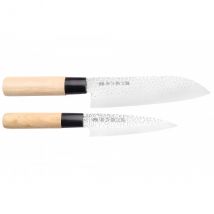 Coffret 2 couteaux Tsuchime deba + santoku Satake Cutlery - Couteaux du Chef - Couteaux du Chef