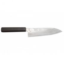 Couteau japonais modèle santoku Hatsukokoro Ginsou damas 18cm - Couteaux du Chef - Couteaux du Chef