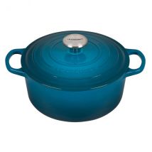 Cocotte ronde Signature en fonte 24cm Le Creuset - Couteaux du Chef - Couteaux du Chef