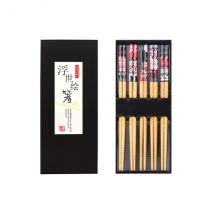 Lot 5 paires de baguettes en bambou Kutoyama - Couteaux du Chef - Couteaux du Chef