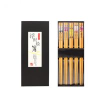 Lot 5 paires de baguettes en bambou Kutoyama - Couteaux du Chef - Couteaux du Chef