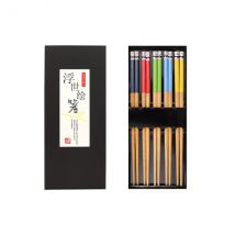 Lot 5 paires de baguettes en bambou Kutoyama - Couteaux du Chef - Couteaux du Chef