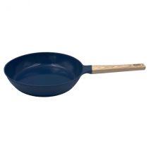 Poêle antiadhérente en céramique de la marque Cookut en coloris bleu myrtille - Couteaux du Chef - Couteaux du Chef