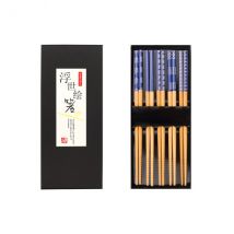 Lot 5 paires de baguettes en bambou Kutoyama - Couteaux du Chef - Couteaux du Chef