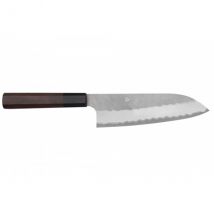 Couteau japonais modèle santoku Nigara Tsuchime 18cm - Couteaux du Chef - Couteaux du Chef