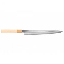 Couteau japonais modèle yanagiba 27cm Nakamura Kaishin Saku magnolia - Couteaux du Chef - Couteaux du Chef