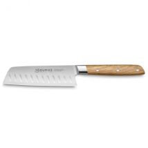 Couteau mini santoku alvéolé 32 Dumas Signature 100% forgé manche en chêne - Couteaux du Chef - Couteaux du Chef
