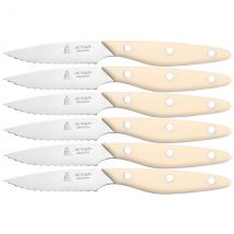 Coffret Brasserie 6 couteaux à steaks dentés Au Nain - Couteaux du Chef - Couteaux du Chef