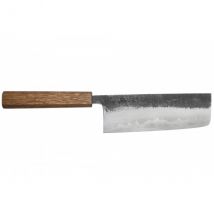 Nakiri artisanal Sumi B1D 16,5cm chêne Hado - Couteaux du Chef - Couteaux du Chef