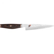 Couteau universel japonais Miyabi 6000MCT lame martelée 13cm + manche en Pakka - Couteaux du Chef - Couteaux du Chef