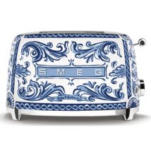 Toaster 2 fentes Blu Mediterraneo Dolce & Gabbana SMEG - Couteaux du Chef - Couteaux du Chef