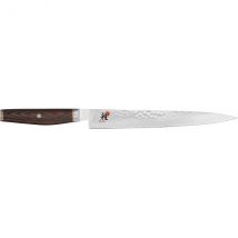 Couteau à trancher japonais Miyabi 6000MCT lame martelée 24cm + manche en Pakka - Couteaux du Chef - Couteaux du Chef