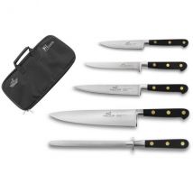 Trousse de cuisinier 4 couteaux + 1 fusil Sabatier Chef - Total exclusivité - Couteaux du Chef - Couteaux du Chef